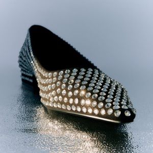 NIB ZARA crystal ballet flats